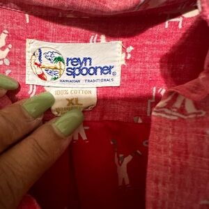 Reyn Spooner Size XL 100 percent cotton, great condition